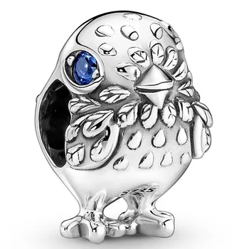 Autentické 925 Sterling Silver Momenty Roztomilé Mačka S Krištáľovo Kúzlo Perličiek Fit Pandora Náramok & Náhrdelník Šperky
