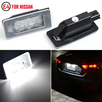 2Pc Na Nissan Serena C27 2016 2017 2018 2019 2020 2021 Altima Suzuki Landy Dacia Duster LED Licencia poznávacia Značka Svetlo Lampy