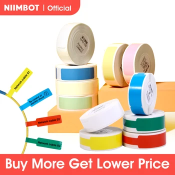 Niimbot B18 PET Štítok Papier Značky Udržať 8-10 Rokov termotransferové Tlačiarne Farebné Uhlíka Pásky Pre Tepelné Prenosné Label Maker