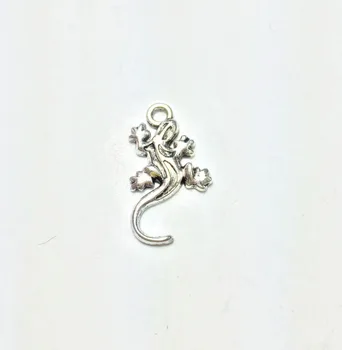 Eruifa 20pcs 22*12 mm Mini Gecko Zliatiny Zinku náhrdelník,náušnice náramok šperky DIY handmade 2 farby