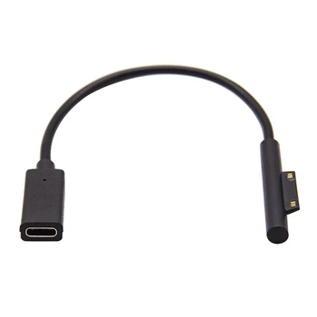USB C Ženské Rozhranie Adaptéra Pripojte 15V pre Microsoft Surface Pro 3 4 6 Lepšiu Plameň-Dôkaz Teplota Ochrany