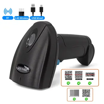 Prenosné Bluetooth 2D Čiarových kódov, Bezdrôtová QR Kód Skener 1D USB Čítačka Čiarových kódov pre pokladne Small Business