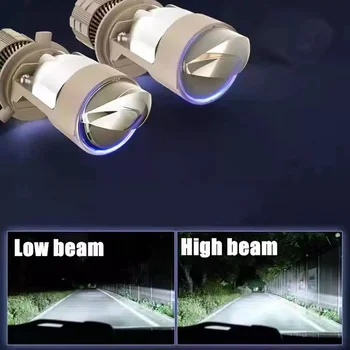 100W/Pár Auto Mini H7 LED H4 Mini Bi LED Projektor Objektív HB2 9003 High Beam Nízke svetlo Canbus Automobily Svetlometu Žiarovka 12V 24V