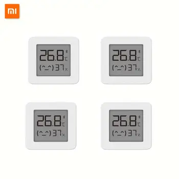Xiao Mijia Bluetooth Teplomera 2 Smart Vlhkomer Teplota Vlhkosť Meter LCD Displej Pracovať S Mijia APLIKÁCIU S Batériou