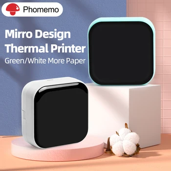Phomemo M02X Prenosné Mirro Dizajn Tepelná Tlačiareň štítkov Typ-C 57mm Tlač Bezdrôtové Bluetooth Mobile Printer Vrecku Impresora