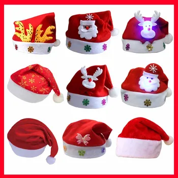 Vianočná Čiapka pre Dievčatá, Chlapci, Ženy, Muži Roztomilý Vianočné Hat Dospelých Detí Cosplay Príslušenstvo Festival Klobúky Santa Claus Darčeky