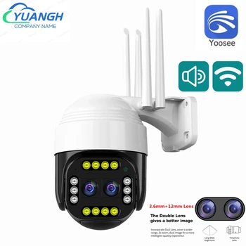 Yoosee 2MP WIFI PTZ IP Kamera, Vonkajšie Smart Home Duálny Objektív, 10X Zoom CCTV kamerový Nepremokavé Bezdrôtová Bezpečnostná Kamera