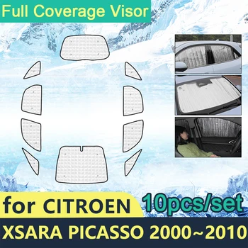 Plné Pokrytie Slnečníky Na Citroen Xsara Picasso 2000~2010 Auto Príslušenstvo Na Ochranu Pred Slnkom Clonu Windshields Strane Windows 2008