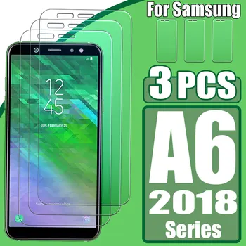 3 Ks pre Samsung galaxy 6plus 2018 sklo 6 plus screen protector 6a a6plus 6aplus Ochranné glas brnenie Tvrdeného film