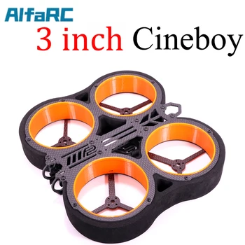 AlfaRC F2 Cineboy 3 Palcový Ducted Modul Rám auta CineWhoop RC Drone FPV Racing Quadcopter UAV Multi-Rotor