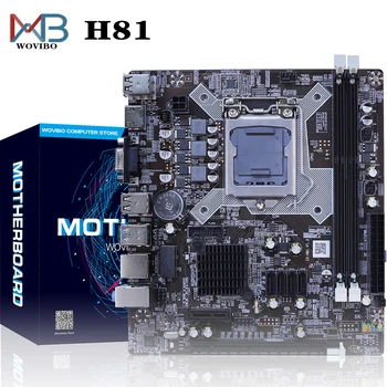 H81 Doske LGA 1150 Socket Pre Intel Desktop LGA1150 I3 I5 I7 Xeon CPU DDR3 Pamäte VGA Počítač Doske Placa mae