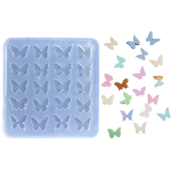 Butterfly-Plastové Formy Shaker Živice Formy Tmel Silikónový Quicksand Shaker Náplň Škatuľky na Šperky Robiť,Prívesok,Kľúčom D0LC