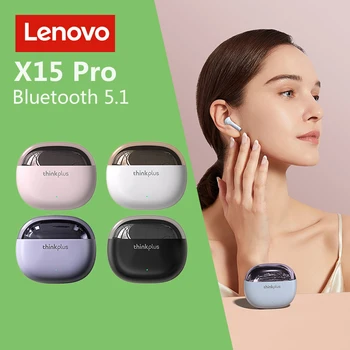 Lenovo X15 Pro Bezdrôtové Slúchadlá TWS Bluetooth Slúchadlá Touch Ovládania Športové Headset Stereo Slúchadlá Pre váš Telefón Android