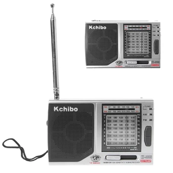 KK-9803 FM/MW/SW1-8 Plnej 10 Kapela Hi-Citlivosť Rádio Prijímač S Skladací Stojan