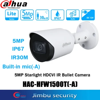 Dahua 5MP HDCVI Fotoaparát HAC-HFW1500T-A hviezdne svetlo IR 30 m IP67 Vstavaný mikrofón(-A) nepremokavé CCTV Vonkajšie Video IČ Bullet Kamera