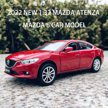 Simulácia 1:32 2008 Mazda 6 Klasické Zliatiny Auto Model Riadenia tlmiče Šesť Dvere, Svetla, detské Hračky Kolekcie Ozdôb