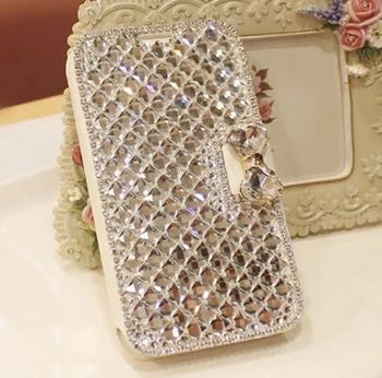 Luxusné Bling Crystal Drahokamu Diamond Flip Kožené Peňaženky Telefón puzdro Pre iphone14 11 12 13 Pro MAX X XS MAX XR 6 7 8Plus