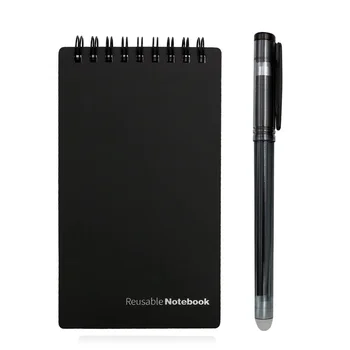A5 Veľkosť Mini Black poistný Krúžok Notebook je Opakovane použiteľný Notebook Loose-leaf poznámkový blok Prenosné Denník Office Školy Grafické efekty Príručka