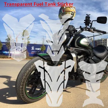 Motocykel Transparentná Nálepka Mäkké Gleje Palivovej Nádrže Pad Moto Racing Nádrž Chrániť Obtlačky Univerzálny Pre Yamaha Kawasaki Suzuki