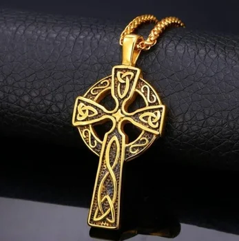 Móda Vintage Keltský Uzol Cross Prívesok Christian Náhrdelník, Že Náboženská Viera Amulet Šperky