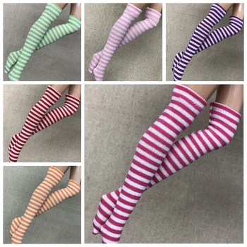 1Pairs 1/6 Bábika Prúžok Blyth Socking pre 1/6 Bábika Ponožky Oblečenie príslušenstvo(fit Azone,Kurhn,OB, Momoko,Barbies,Blyth,1/6 Bábiky)