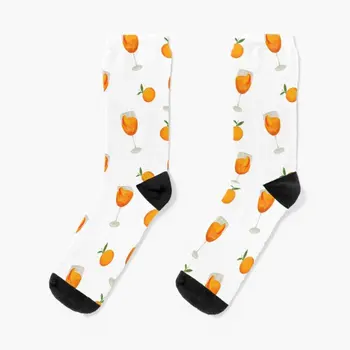 Aperol Spritz A Pomarančový Nápoj Vzor Posádky Ponožky Jeseň Krátke Vtipné Ženy Priedušnej Bavlny Najlepšie Pohodlné Pánske Športové Dievčatá