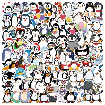 10/50/100ks Roztomilý Kreslený Penguin Samolepky Zvierat Nálepky Nepremokavé PVC Batožiny Notebook Fľaša na Vodu Notebook Skateboard Nálepky