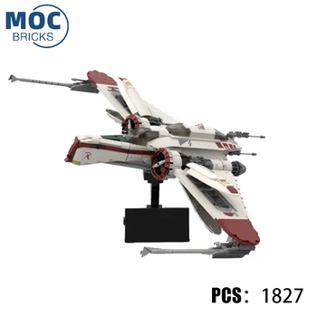 MOC Priestoru War Série ARC-170 Ťažké Starfighter Montáž Stavebné Bloky Model Vedy Educat detské Hračky Vianočný Darček