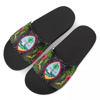 Polynézske Samoan štýl papuče pre mužov a ženy, tlač módne pláže topánky krytý domov Jeden kus open-toe štýl sandále