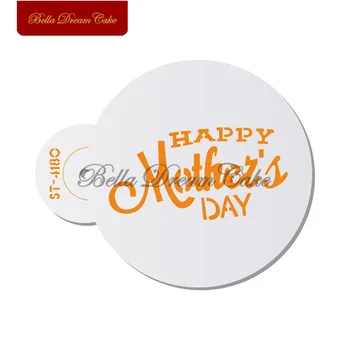 Dia.7 cm Šťastný Deň matiek Slovo Dizajn Cookies Blany Kávy Šablóny Šablóny Tortu Formy Cake Zdobenie Formy Pečenie