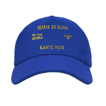 Nové Kanye West Ježiš Je Kráľ Album šiltovky Výšivky Otec Klobúk Unisex Ženy, Muža, Klobúky Posledný album Snapback