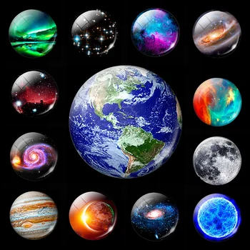 Svietiace Planéty, Mesiac, Hviezdy, Chladnička Magnet Hmlovina Galaxy Vesmíru Dekoratívne Chladnička Magnety Message Board Nálepky Žiariace