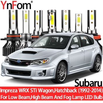 YnFom Subaru Špeciálne Halogénové LED Žiarovky Svetlometu Držiak Pre Impreza WRX STi Vozňa,Hatchback 92-14 Nízke svetlo,Vysoká svetla,Hmlové Svietidlo