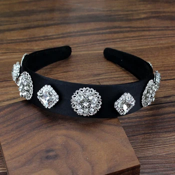vintage strieborná farba crystal, hairband drahokamu hlavový most pre ženy atraktívnemu vlasy, šperky
