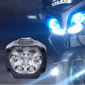 1X Biela Všetkých Auto Pracovné Svetlo 9 Led Pomocné 15W 1500LM Truck Motocykle Svetlometu Lampa Skúter Hmly Žiarovky Pracovných Pozornosti 6000K