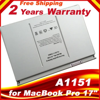 Nová Batéria pre Apple MacBook Pro 17 palcové A1189 A1151 A1229 A1261 2006 2007 2008