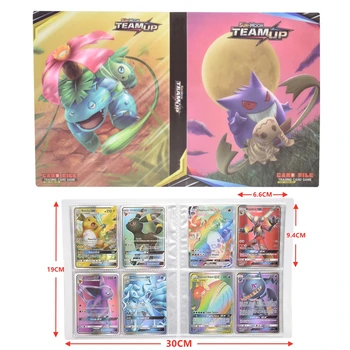 Nový Pokemon Karty Album Knihy Kreslených TAKARA TOMY Anime 240PCS Hra Karty VMAX GX Držiteľ Zber Zložky Dieťa Vianočný darček