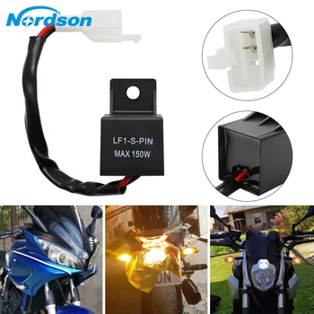 Nordson NS Upraviť 12A 2Pin Elektronickej LED Flasher Relé Pre Honda, Kawasaki Suzuki Yamaha Motocykel Zase Signál Žiarovka Hyper Flash