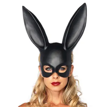 Strana navrhne Cosplay Masky na Tvár Ženy Halloween Sexy Bunny Maska Strany Bar, nočný klub Kostým Zajaca Uši Masky