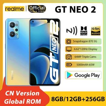 【Globálne ROM] vyzýva realme GT Neo 2 5G Snapdragon 870 Octa-Core 8GB/12 GB 256 GB 6.62