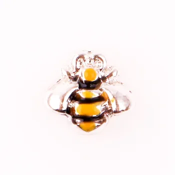 20Pcs/Veľa Bee Zliatiny Plávajúce Charms Hand-made DIY na Sklo Lockets