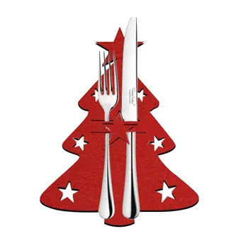 4PCS Nový Vianočný stromček, príbor, Nôž A Vidlička, Kryt Stôl Dekorácie Knif Vianočné Dekorácie, Doplnky Navidad