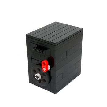 MOC DIY Trezor, Mini Kombinácia Bezpečné stavebným Auta Dešifrovať Poklad Coffer Box Tehla Model Kid Mozgu Logická Hračka Darček