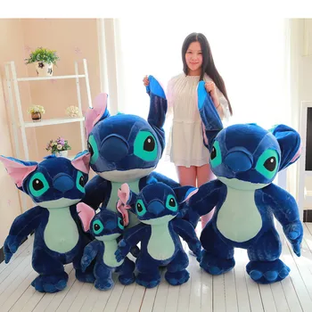 Disney ' Lilo & Stitch Plyšové Bábiky Hračky Veľké Veľkosti Stich Vypchaté Zvieratá Anime Figura Peluche Grande Deti Plyšová Darček K Narodeninám