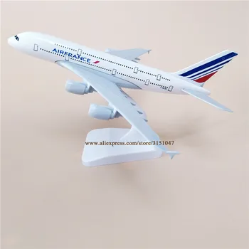 18*20 cm Zliatiny Kovov Air France A380 Airlines Diecast Lietadlo Model Airfrance Airbus 380 Dýchacích ciest Rovine Model Postaviť Lietadlo Darček