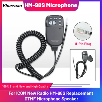 Nové DTMF Mikrofón Reproduktor HM-98S pre Icom IC-2100H IC-2710H IC-2800H IC-2200H IC-V8000 IC-2100 IC-2200 IC-208 IC-E208 Rádio
