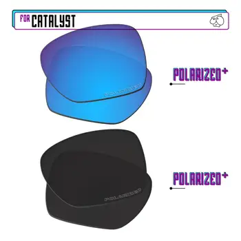 EZReplace Polarizované Náhradné Šošovky pre - Oakley Katalyzátor slnečné Okuliare - BlackPPlus-BluePPlus
