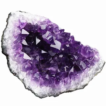 Ametist Crystal klastra Prírodné Ametyst quartz vug pokovovanie Drahokam Kvet Kryštály Uzdravenie 50-500 g