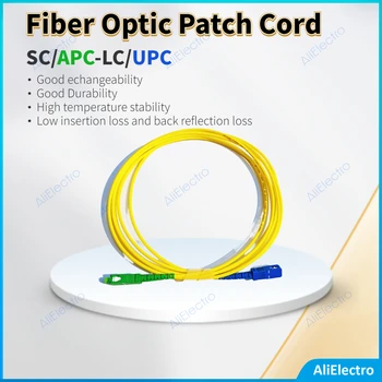 Pôvodné cena 10PCS SC/APC-SC/UPC fiber optic patch kábel Simplex 1m/2m/3m/5m/10m optický jumper kábel usb 2.0 mm 3.0 mm