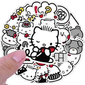 40pcs Cartoon Kawaii Hello Kitty Samolepky pre Deti Nepremokavé Roztomilý Estetické Obtlačky Graffiti Scrapbooking Denník Notebook Nálepky